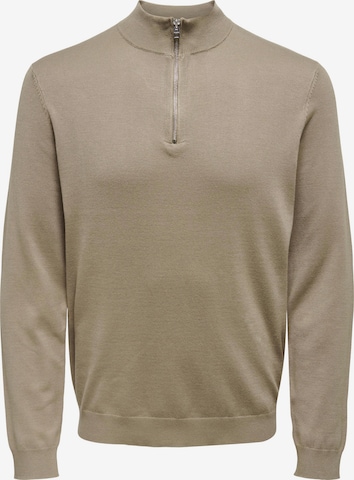 Pullover 'Wyler' di Only & Sons in grigio: frontale