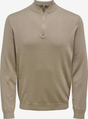 Only & Sons Pullover 'Wyler' in Grau: predná strana