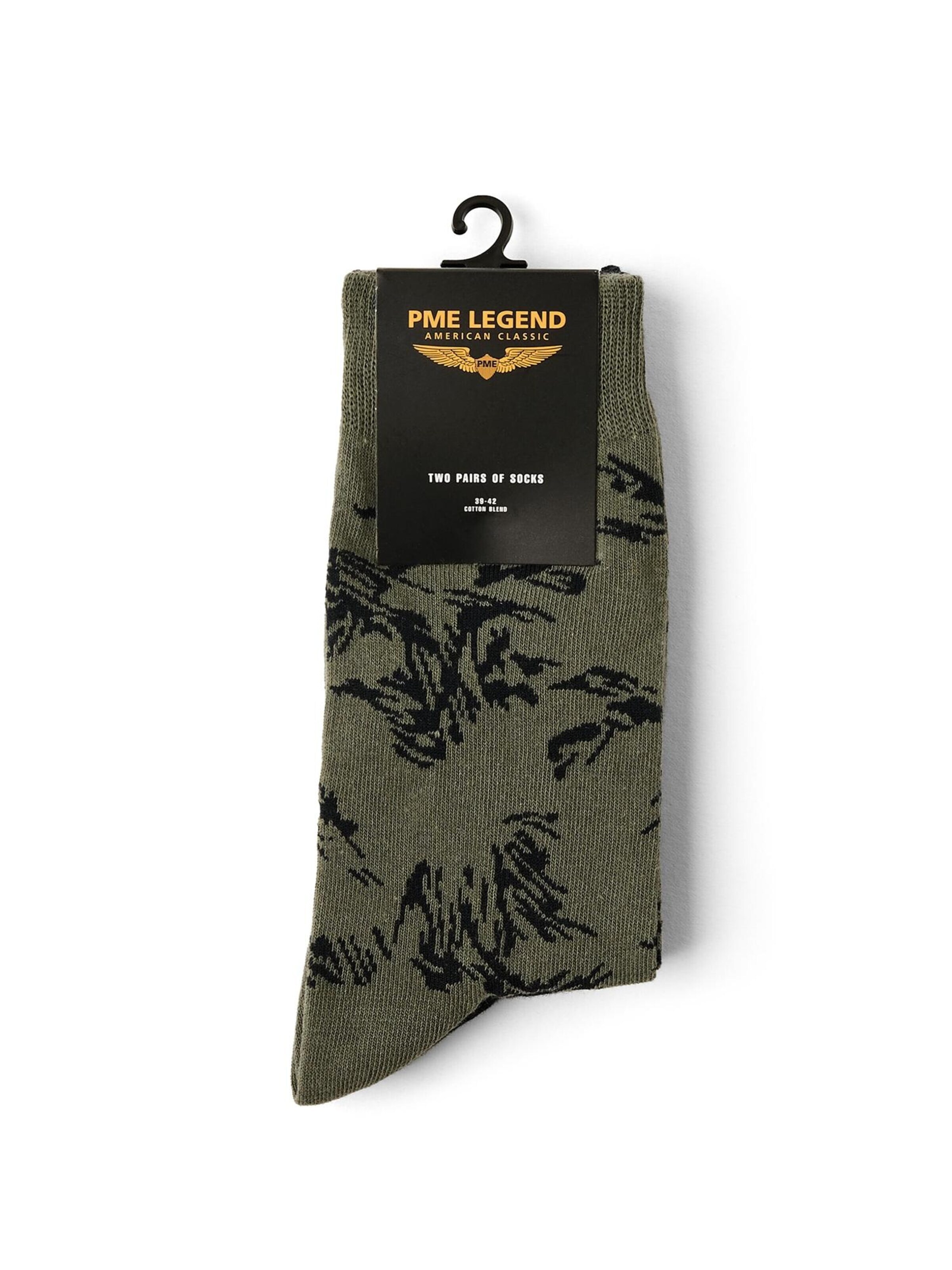 PME Legend Socks '2-pack socks with allover print' in Green