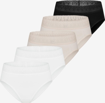 Mey Panty 'Modal Lace' in White: front