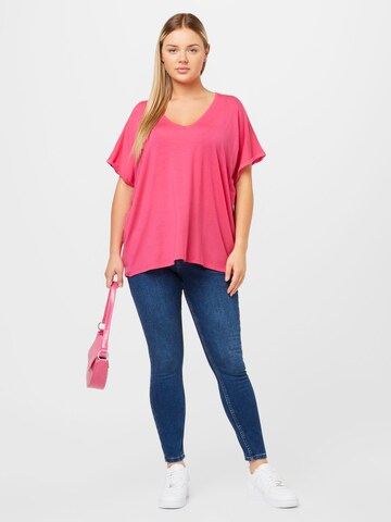 Vero Moda Curve T-Shirt 'AYA' in Pink