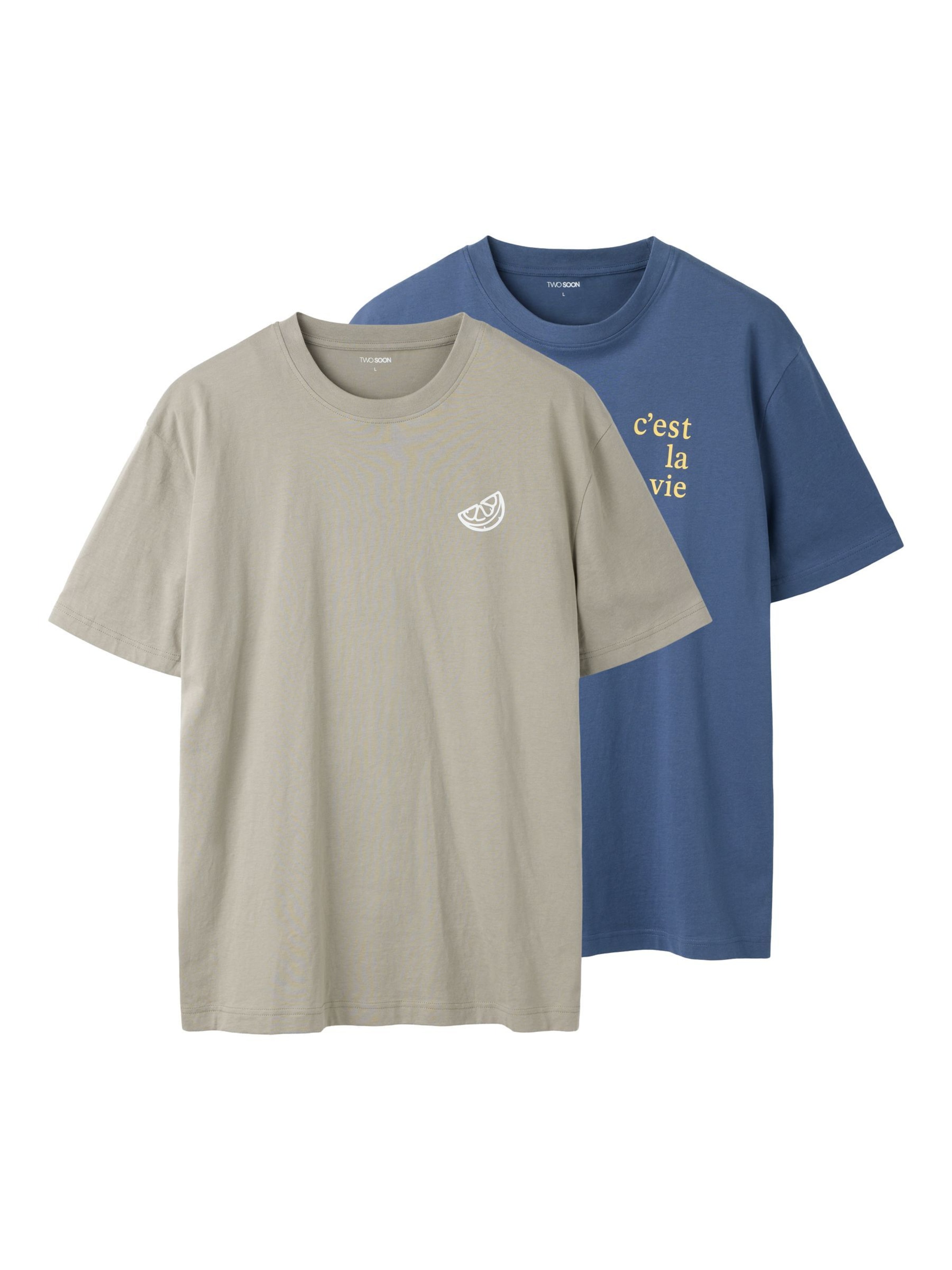 TWO SOON Shirt in Blauw: voorkant