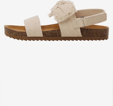 MANGO KIDS Sandals 'Avis' in Beige: front