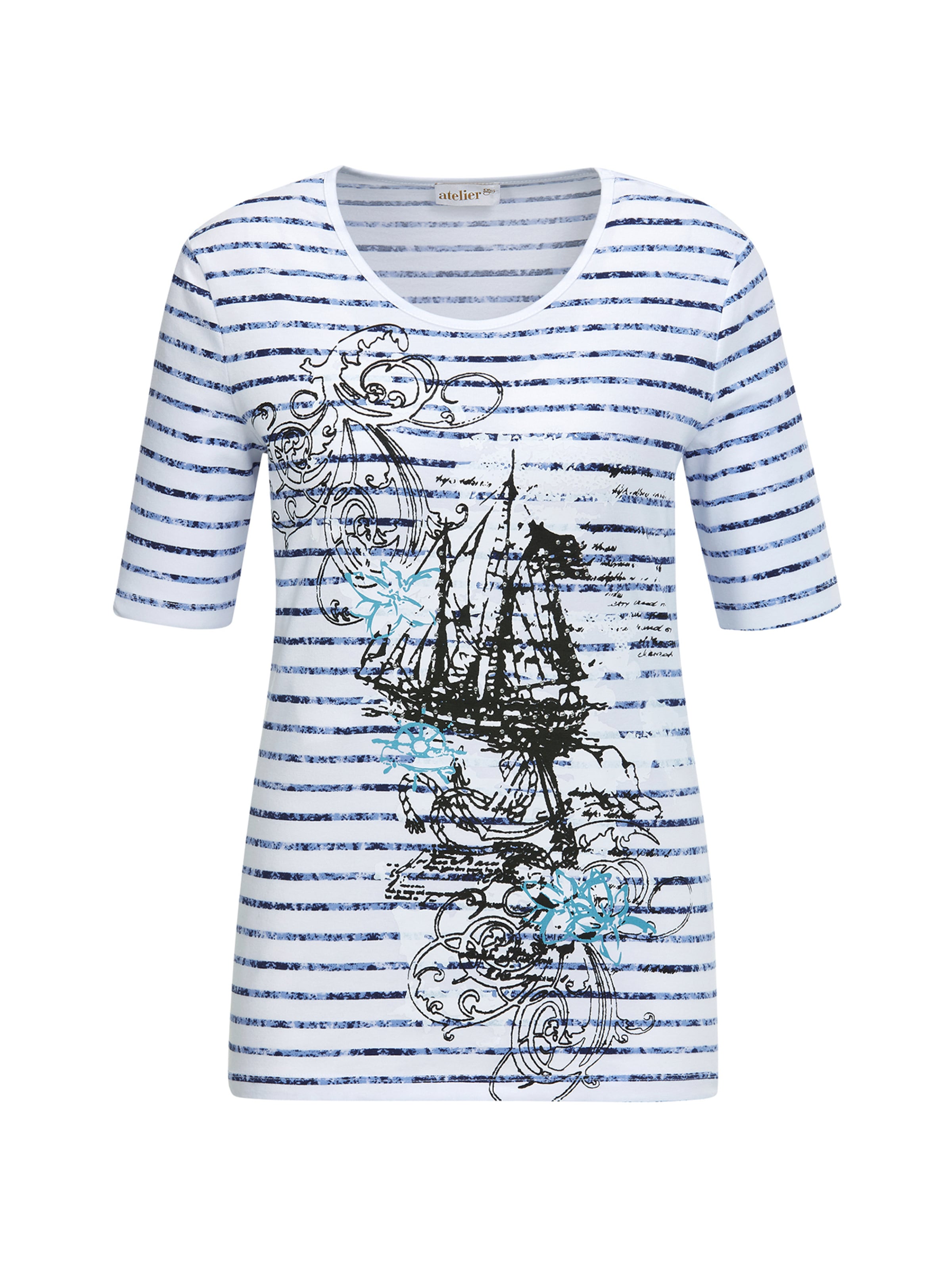 Goldner Shirt in Wit: voorkant