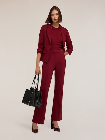 MOTIVI Flared Broek in Rood