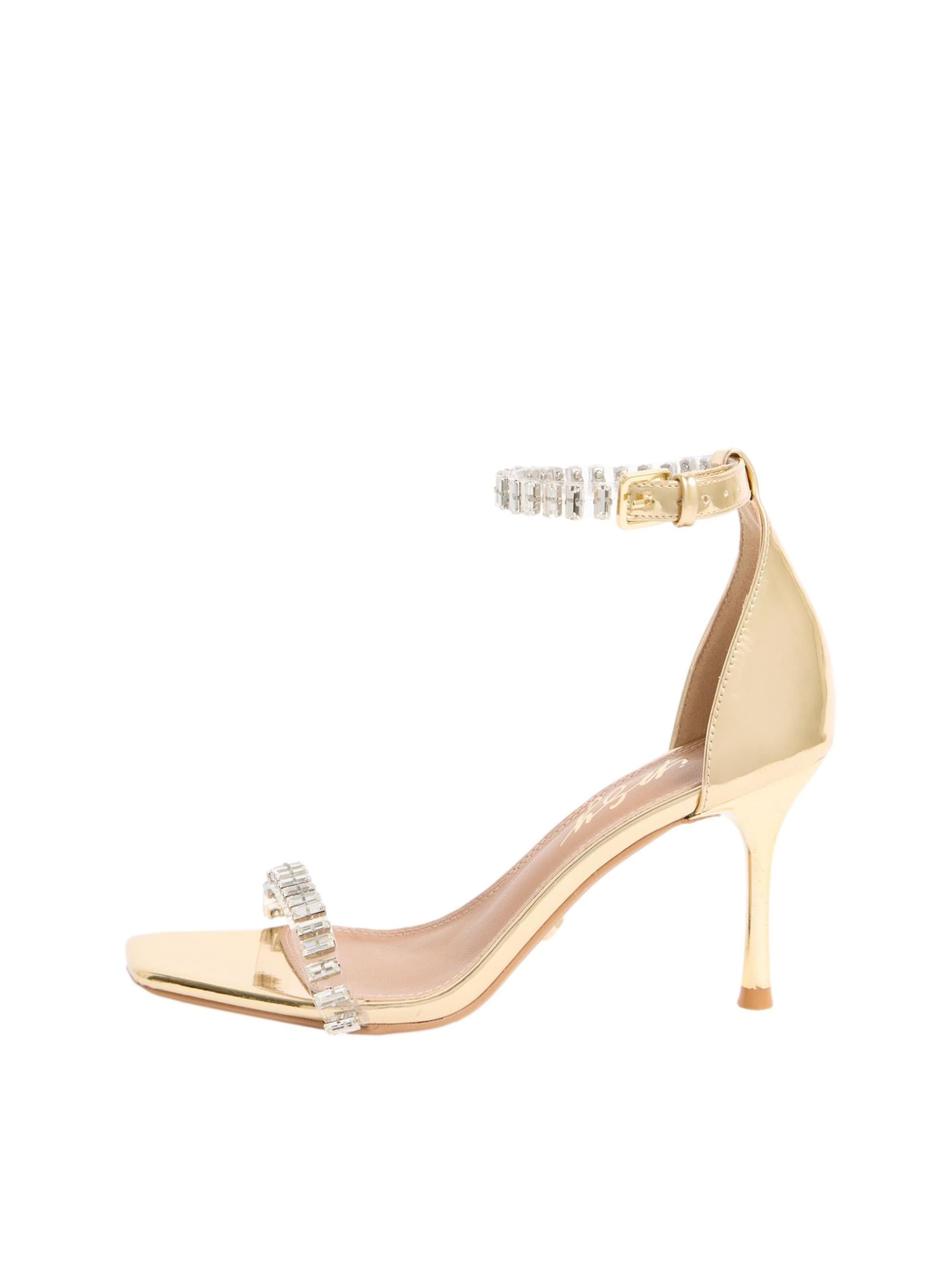 Sandale cu baretă de la Lipsy pe auriu: față