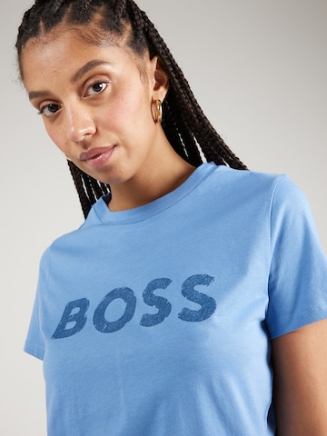 BOSS Orange T-Shirt 'Elogo 5' in Blau