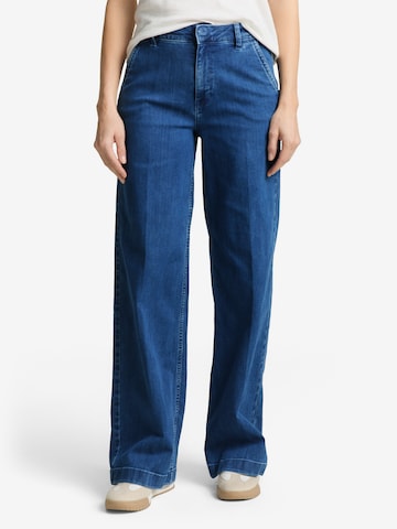 TOM TAILOR Wide Leg Farkut 'MADINA' värissä sininen: etupuoli