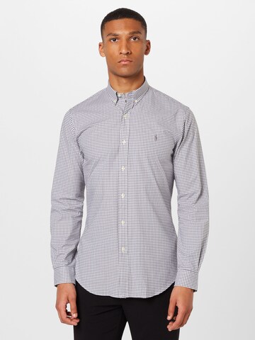 Polo Ralph Lauren Slim fit Button Up Shirt in Grey: front