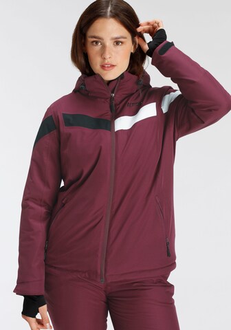 Maier Sports Athletic Jacket in Purple: front