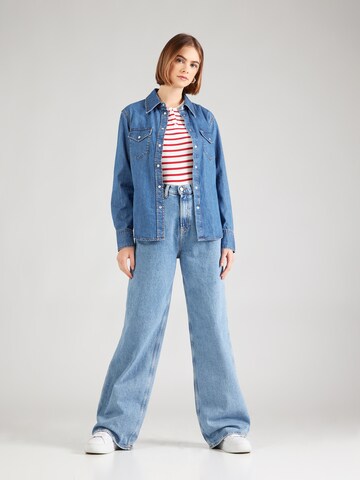 Tommy Jeans Bluse in Blau