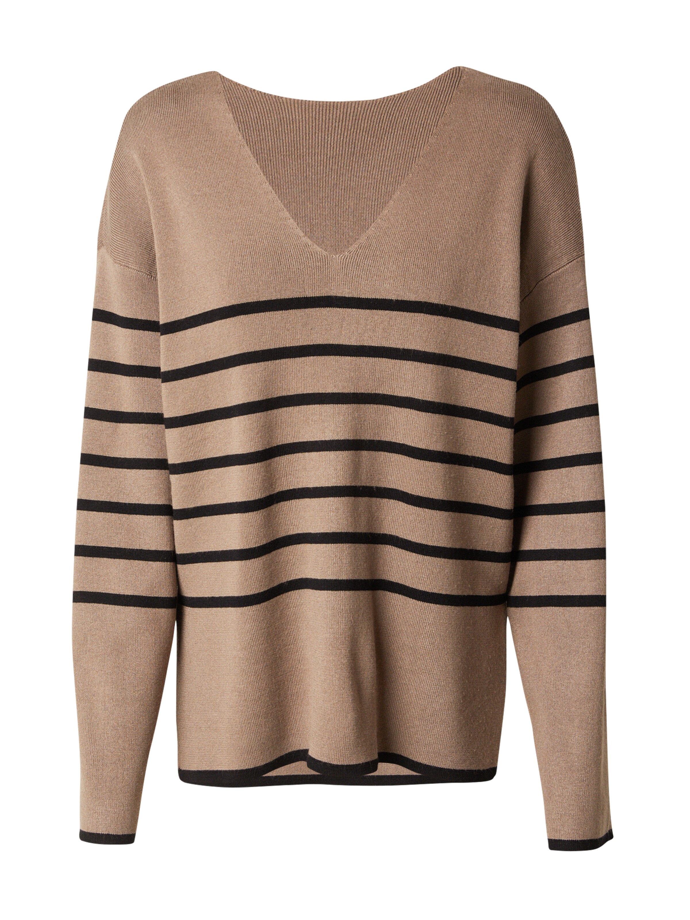 VILA Свитер 'VIOstria' в Коричневый: спереди