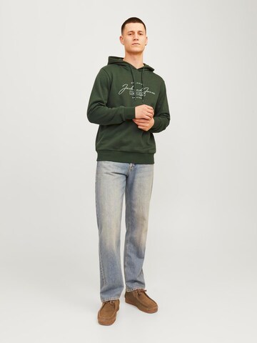 JACK & JONES Μπλούζα φούτερ 'JJFErris' σε πράσινο