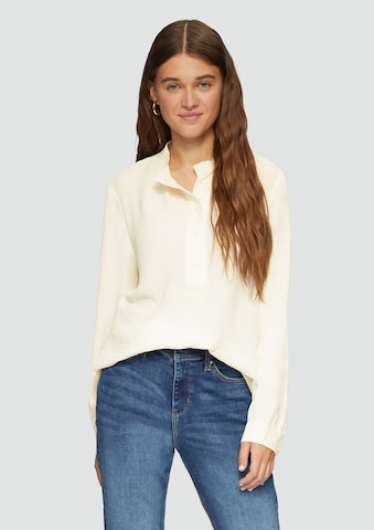 QS Bluse in Beige: Vorderseite