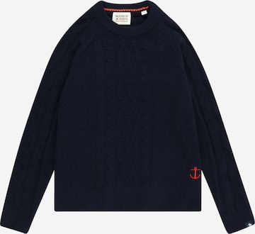 Pull-over SCOTCH & SODA en bleu : devant