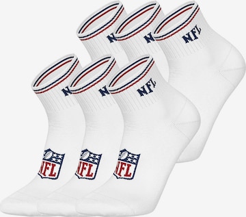 Huddle Sokken ' NFL Shield Quarter ' in Wit: voorkant