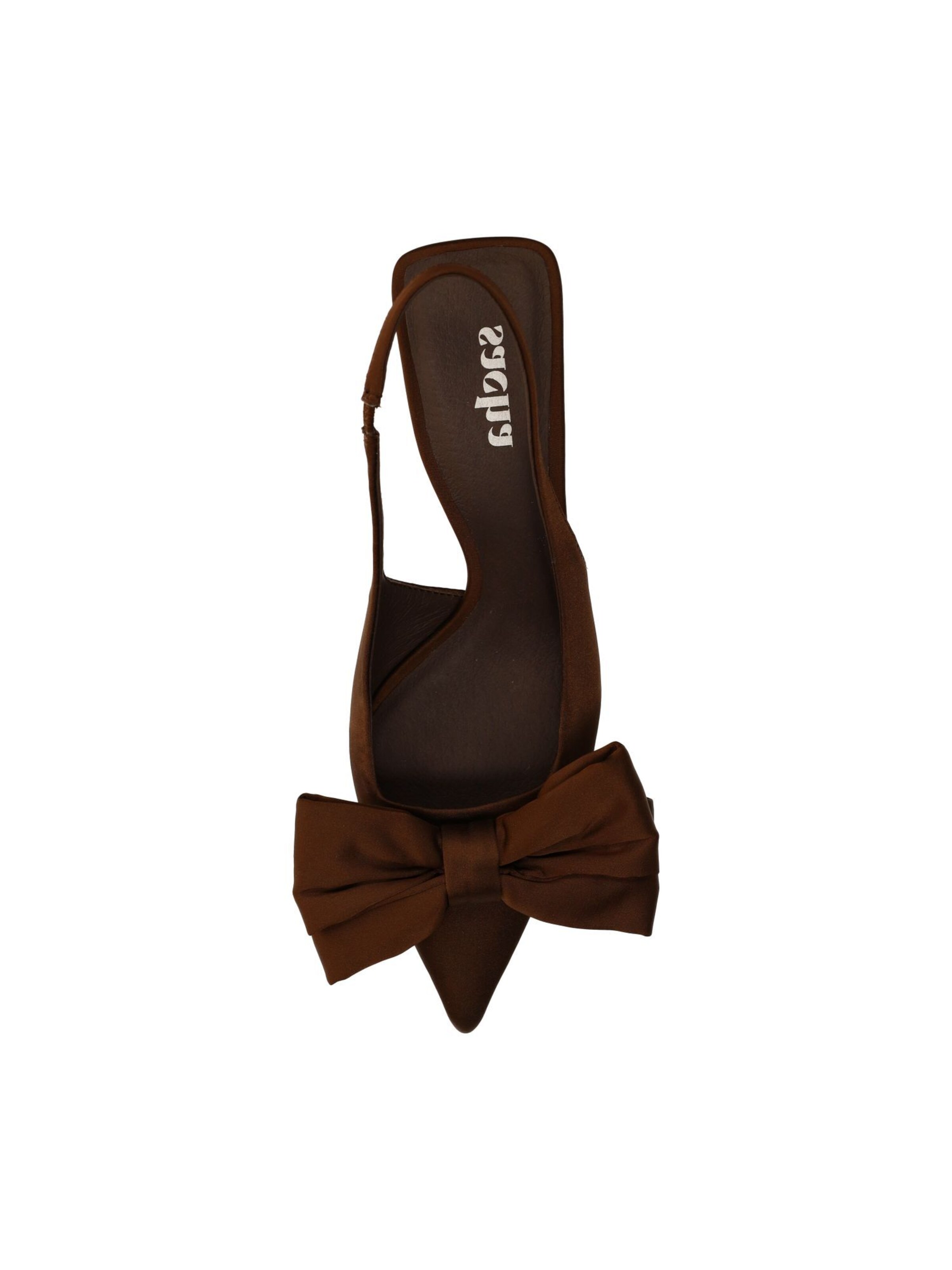 Escarpins à bride arrière SACHA en marron