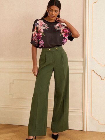 love & roses Wide Leg Hose in Grün