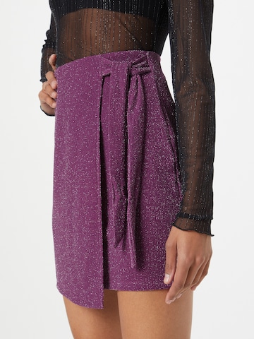 PIECES Skirt 'Lina' in Purple