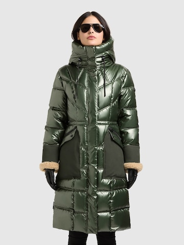 khujo - Abrigo de invierno 'Yitti' en verde: frente
