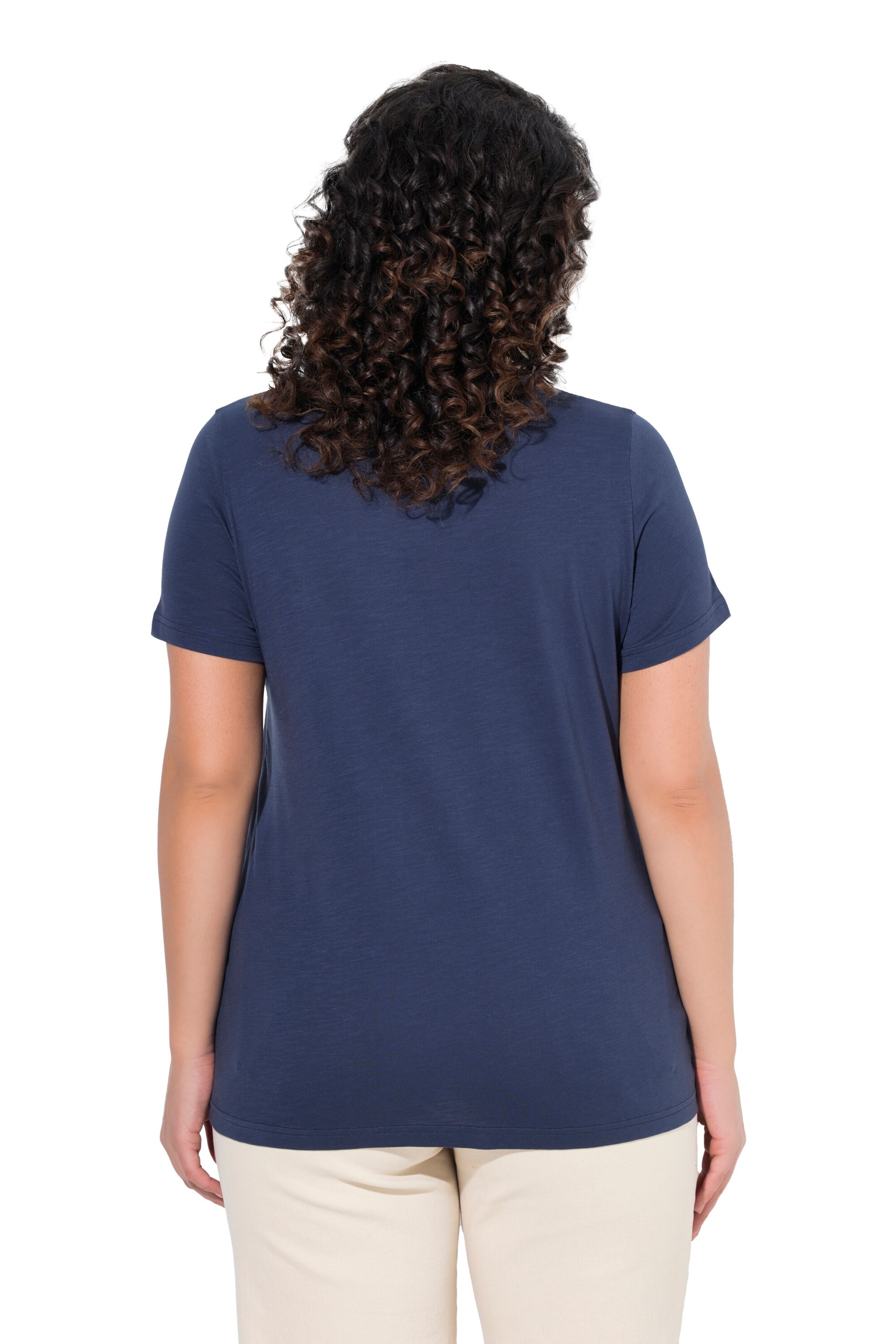 T-shirt Ulla Popken en bleu