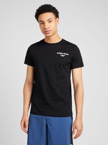 T-Shirt fonctionnel 'ESSENTIAL' BJÖRN BORG en noir : devant