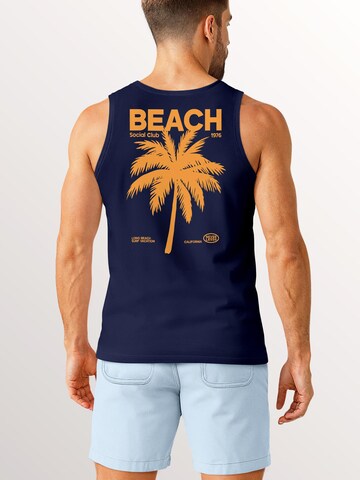Neverless Shirt 'Beach Club Palme' in Orange