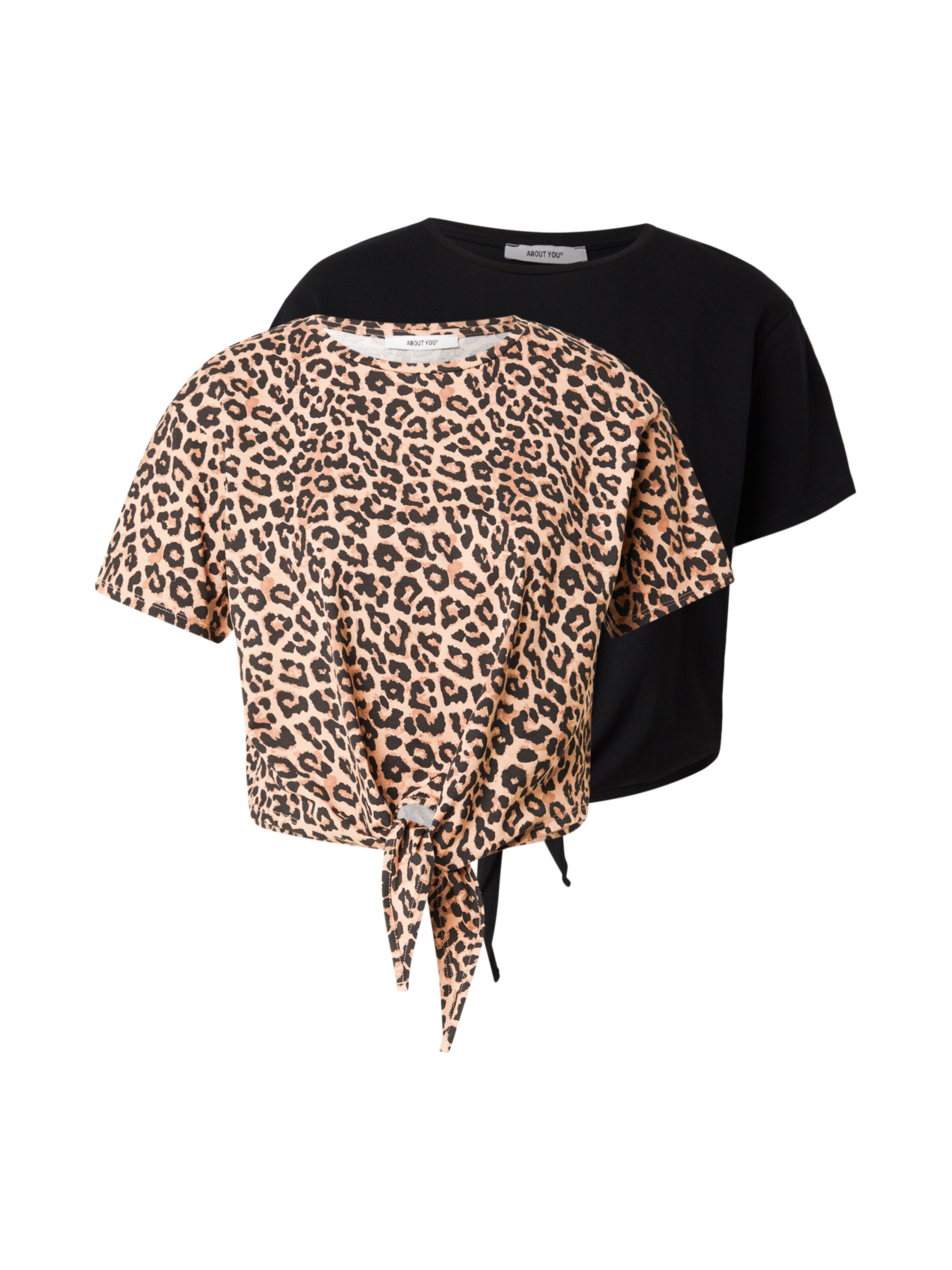 T-shirt 'Marcella' ABOUT YOU en marron : devant