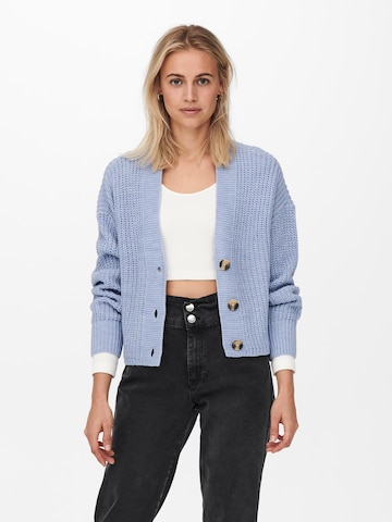 Cardigan 'Carol' ONLY en bleu : devant