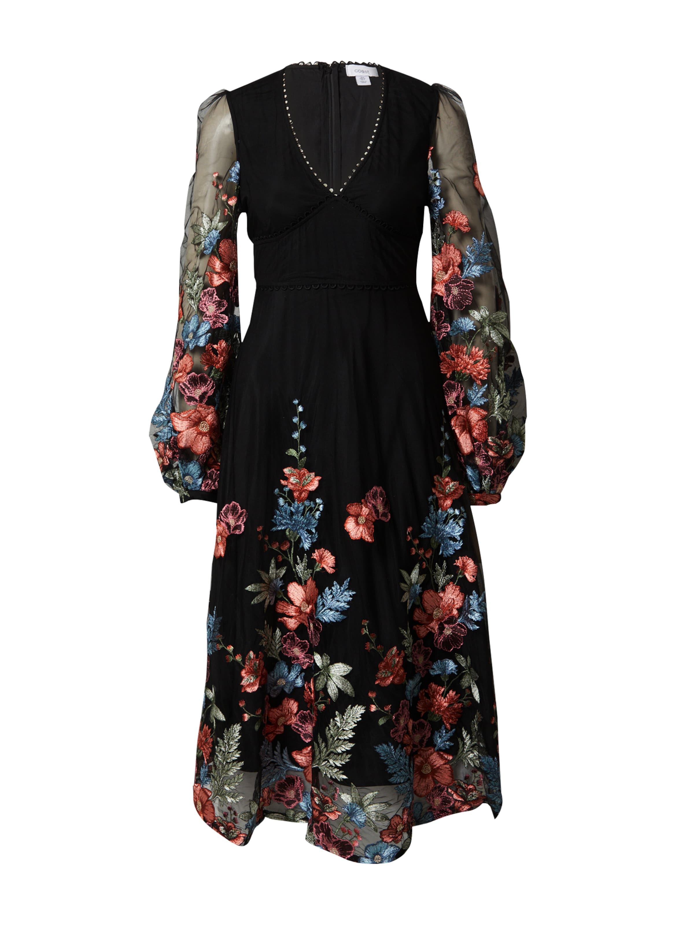 Coast Šaty - Čierna: predná strana