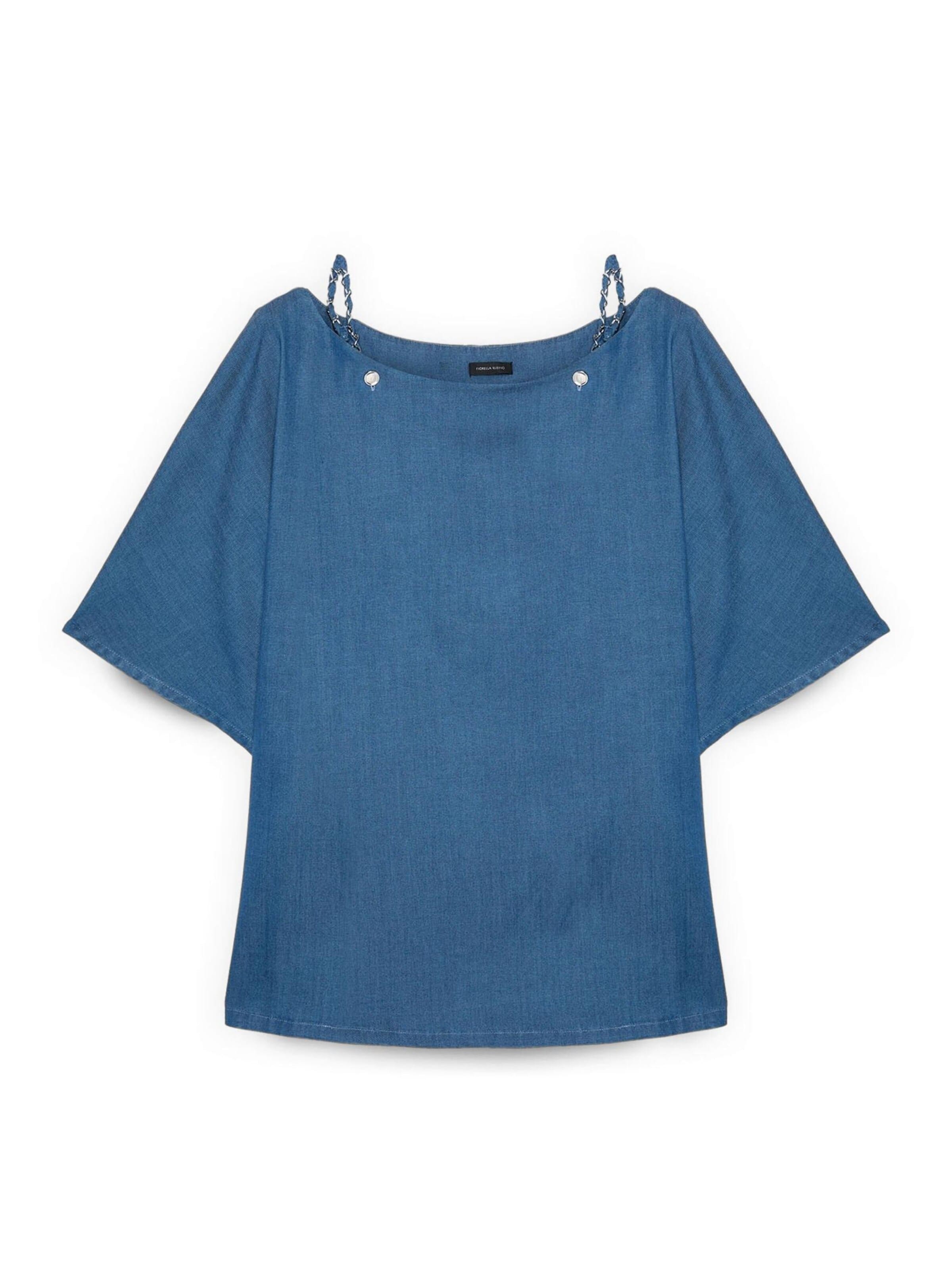 Fiorella Rubino Blouse in Blauw: voorkant