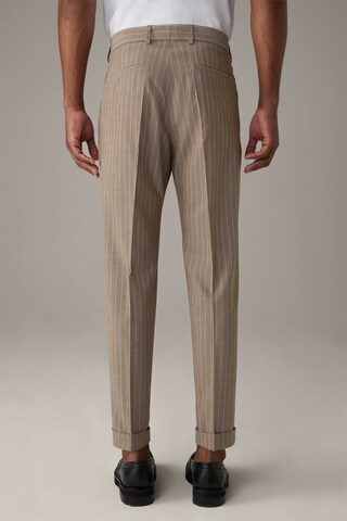 STRELLSON Regular Pleated Pants ' Luc ' in Beige