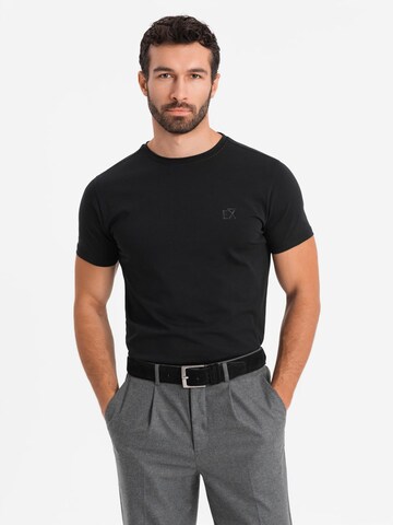 T-Shirt Ombre en noir : devant