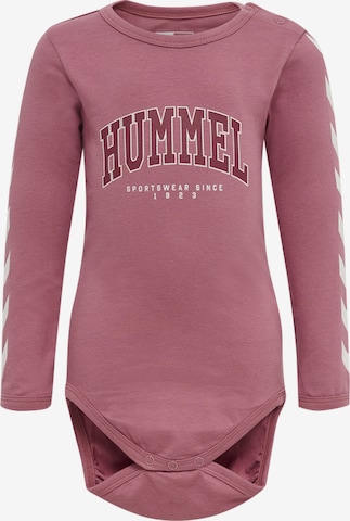 Barboteuse / body 'Fast' Hummel en rose : devant