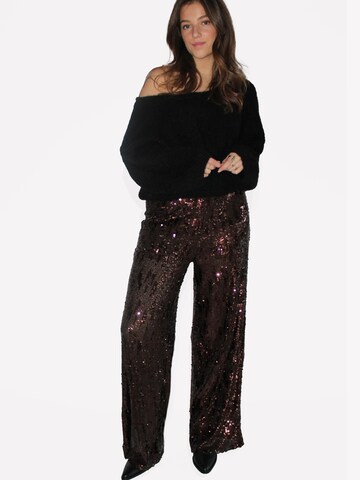 Honnête Atelier Regular Pants 'Maelle' in Brown