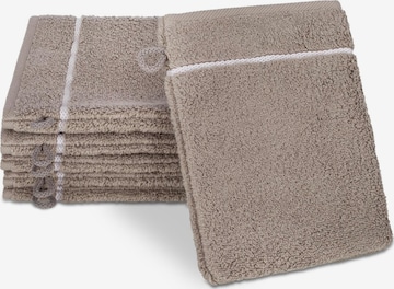 ROSS Handtuch 'Sensual Skin Karo' in Braun: Vorderseite