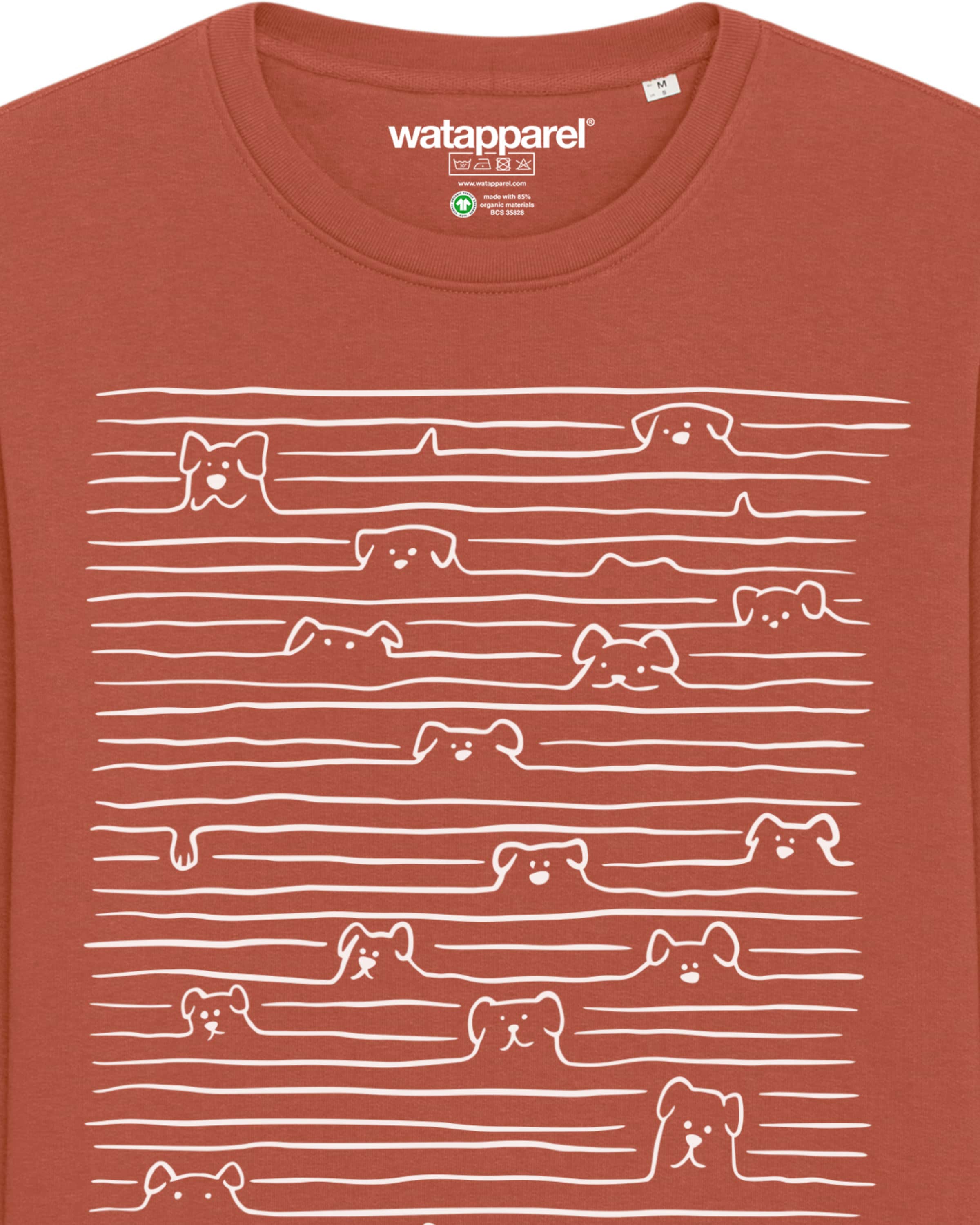 Watapparel Sweatshirt ' Doodle Dogs ' in Brown