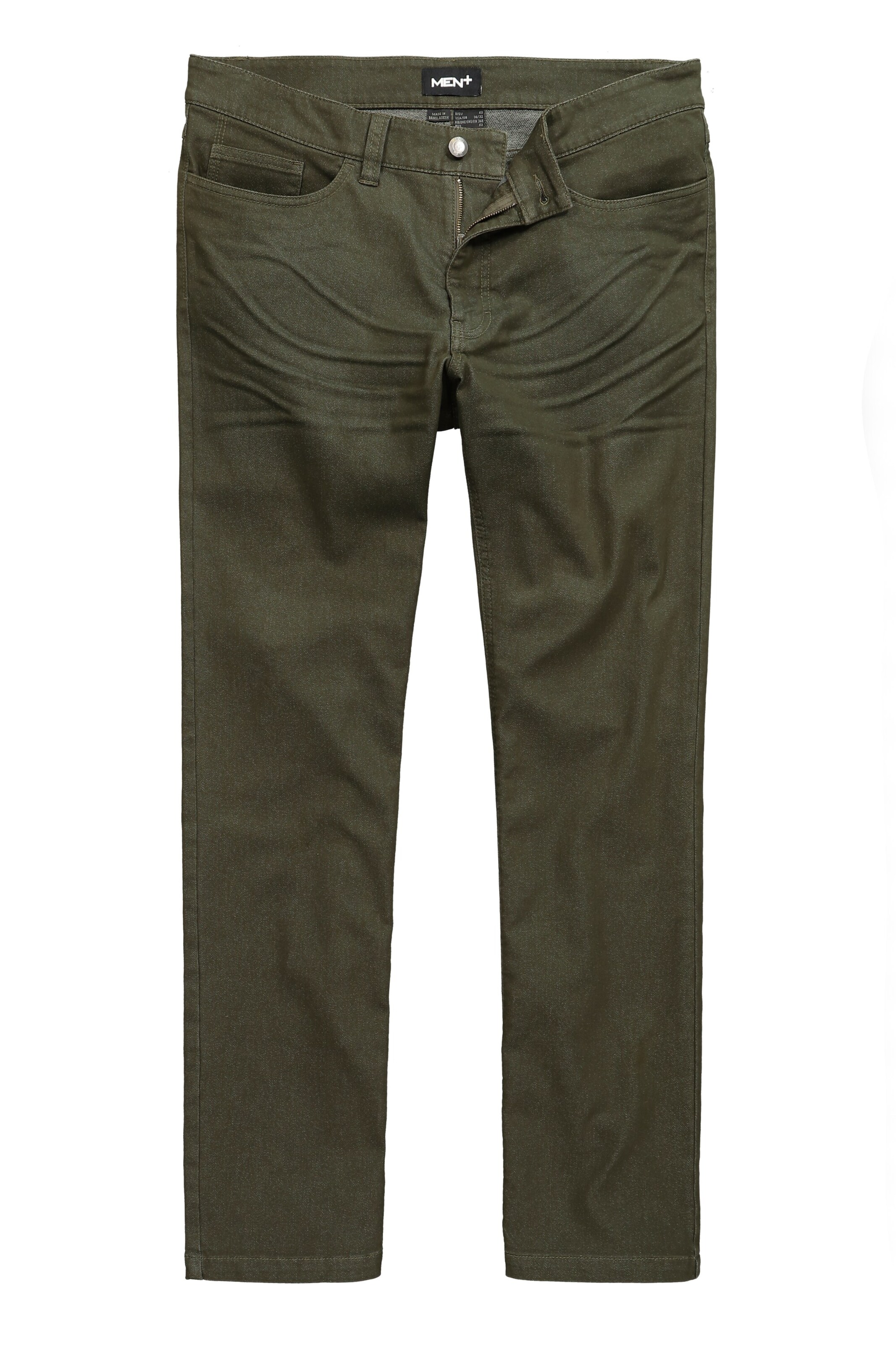 Men Plus Jeans in Green: front