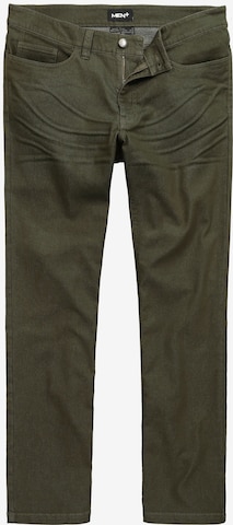 Men Plus Regular Jeans in Groen: voorkant