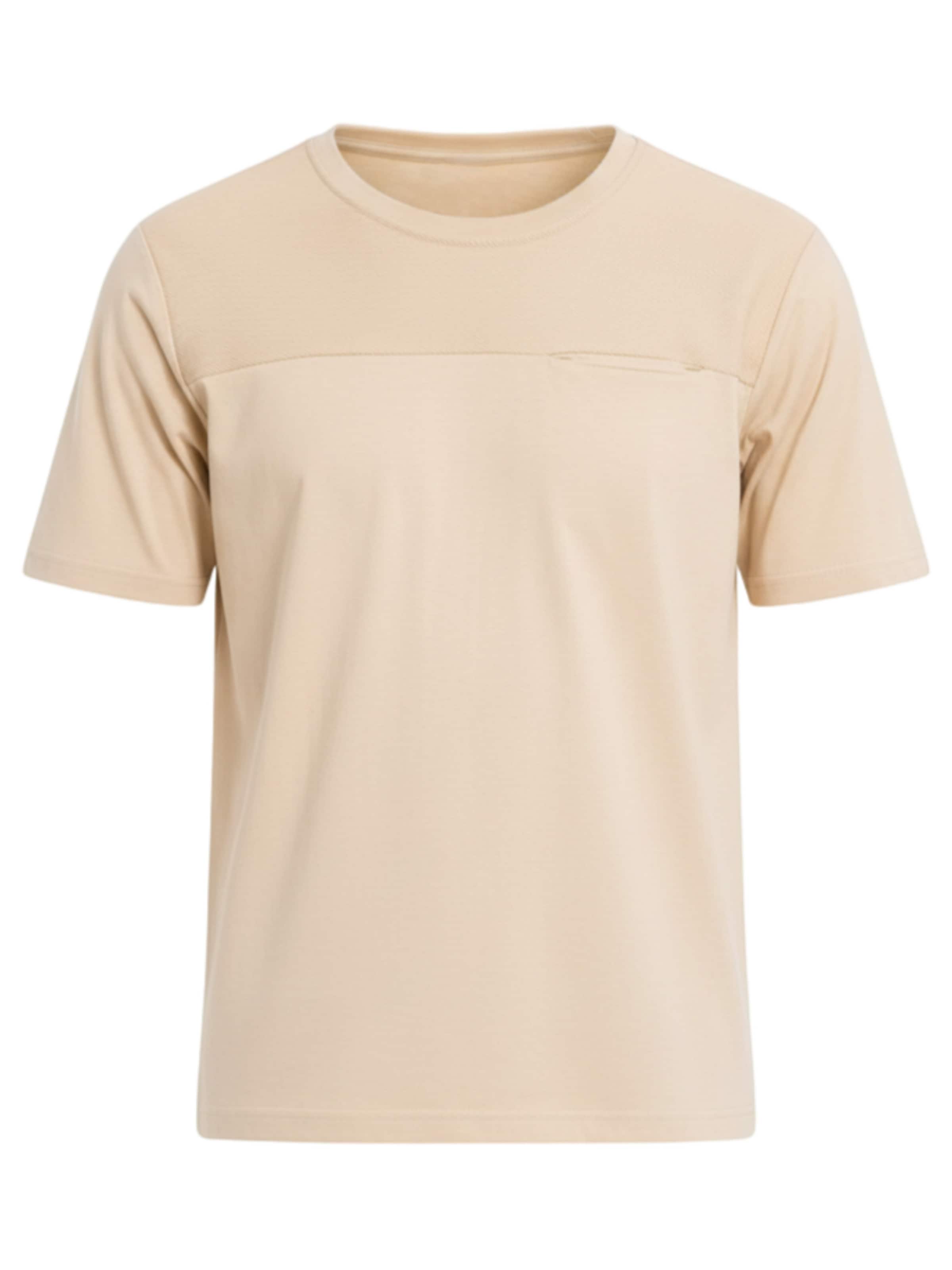 Ombre Shirt in Beige: front