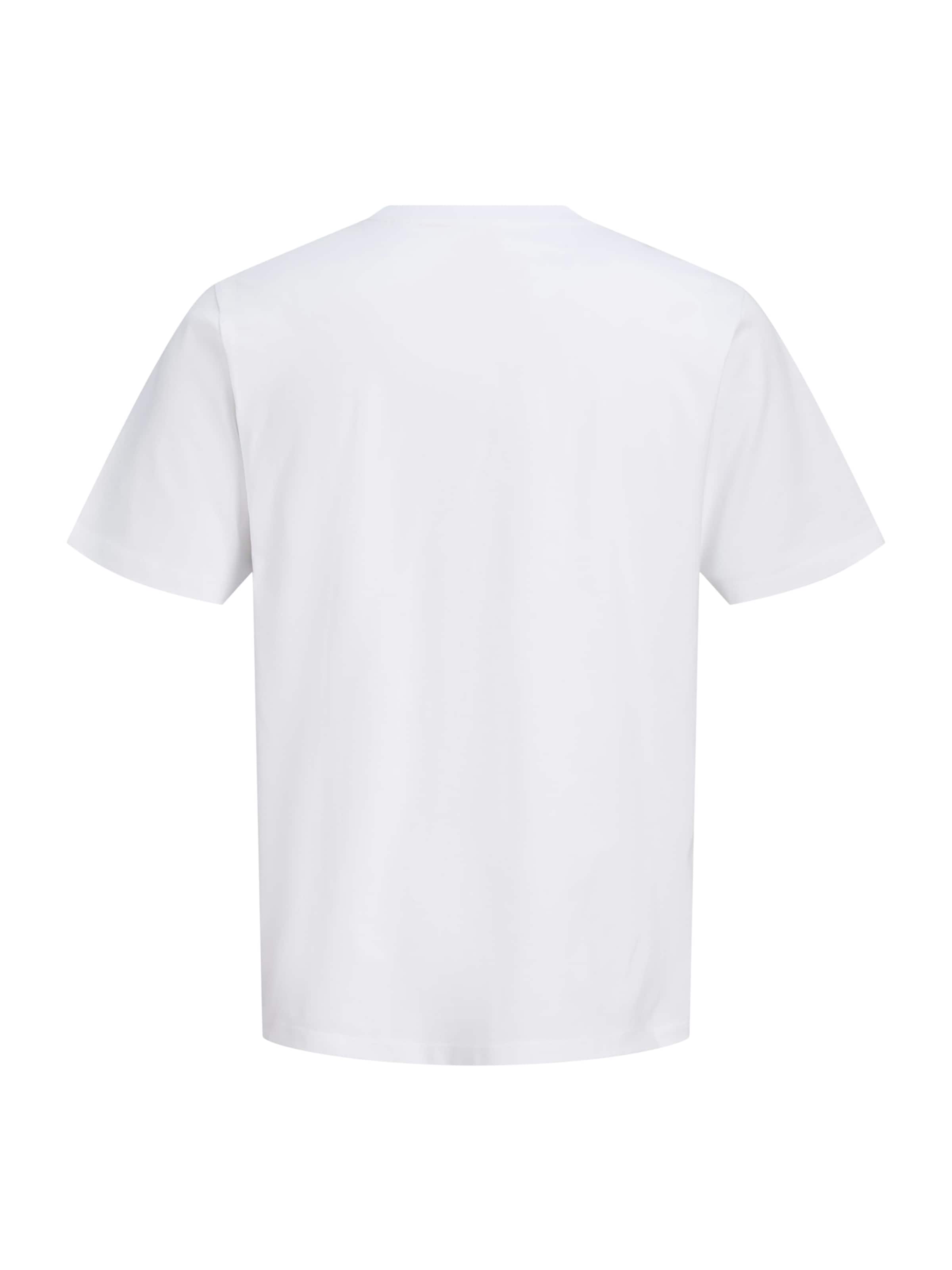 Jack & Jones Plus - Camiseta 'JORHyeres' en blanco