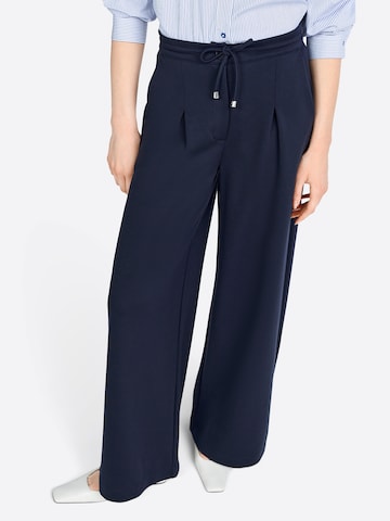 Rich & Royal Wide Leg Bukser i blå: forside