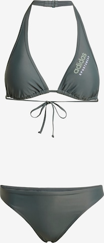 ADIDAS SPORTSWEAR - Triángulo Bikini deportivo 'Padded Sportswear Neckholder' en verde: frente