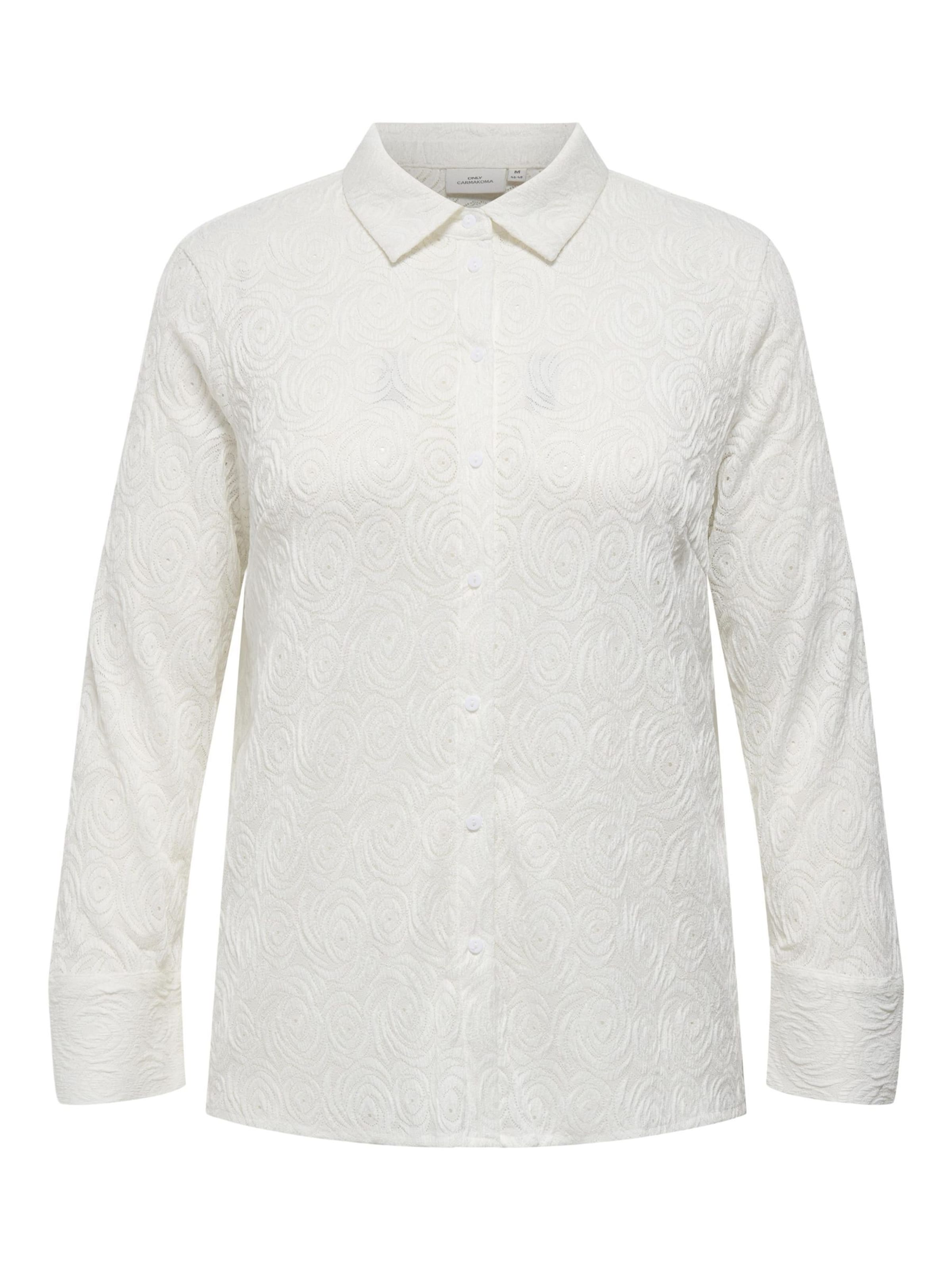 Camicia da donna 'ROSIL' di ONLY Carmakoma in bianco: frontale
