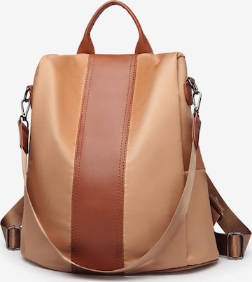 Miss Lulu Backpack in Brown: front