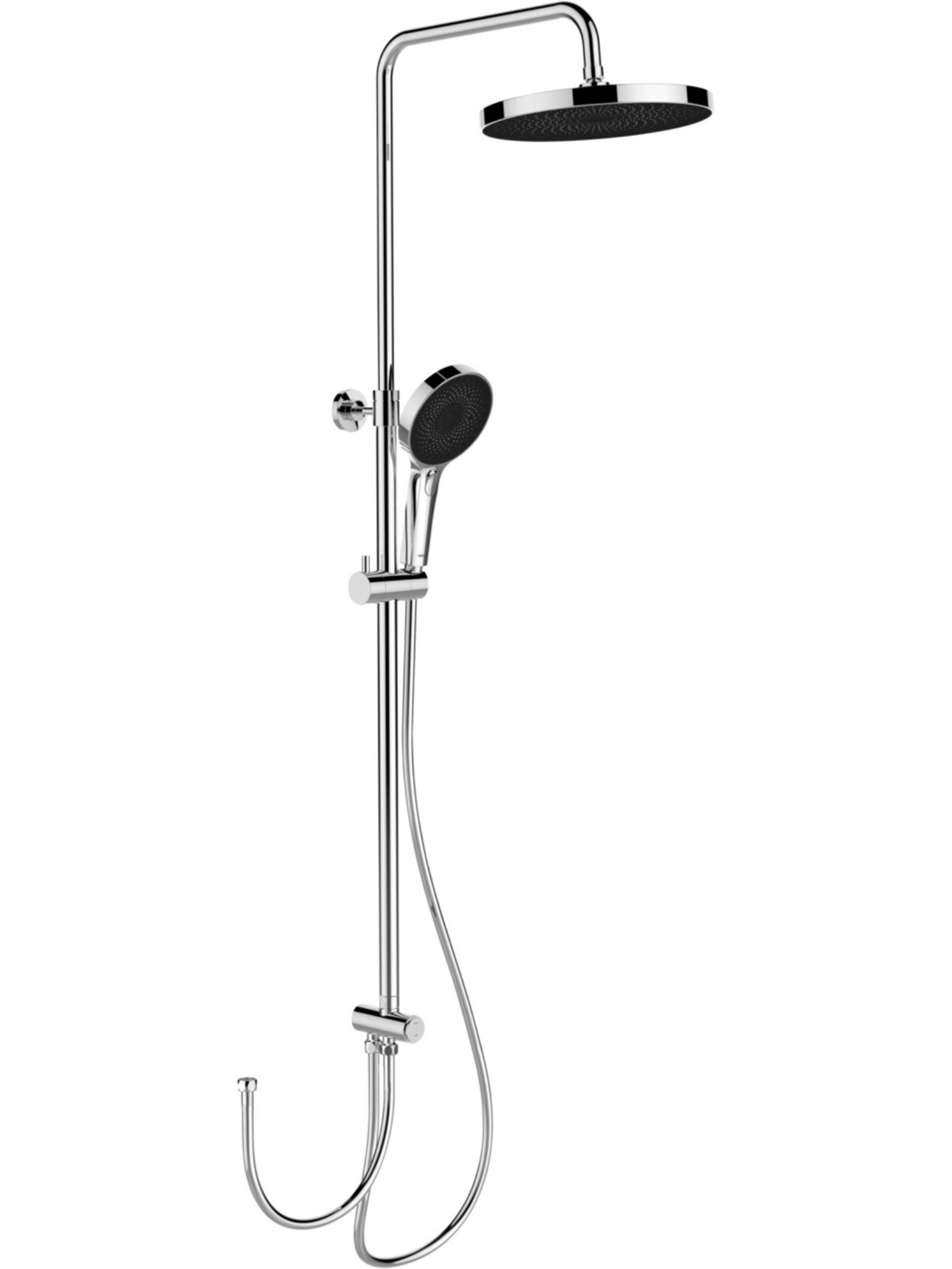 Wenko Duschsystem 'Softwater' in Silber: Vorderseite