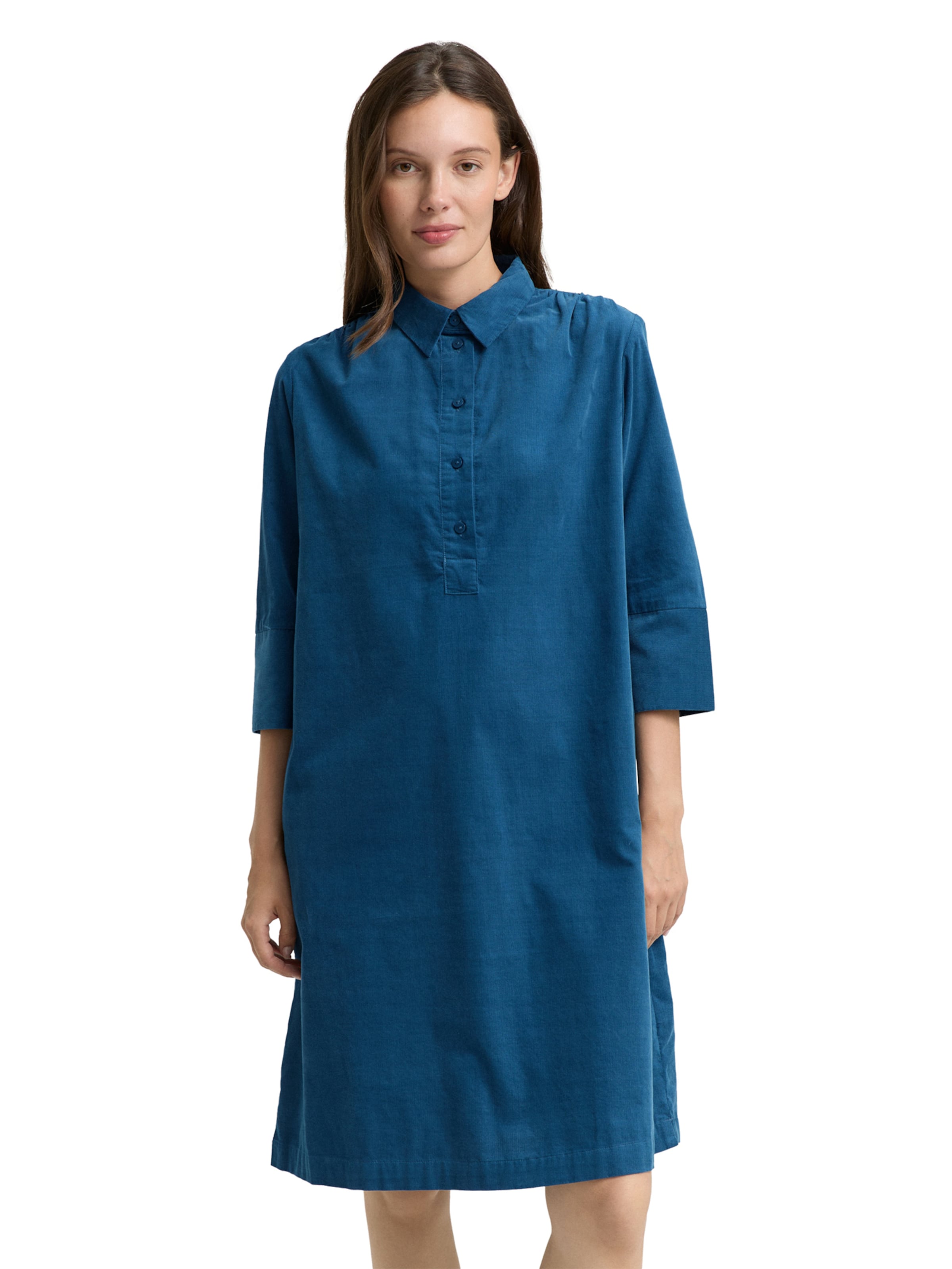 Rochie tip bluză de la TOM TAILOR pe albastru: față