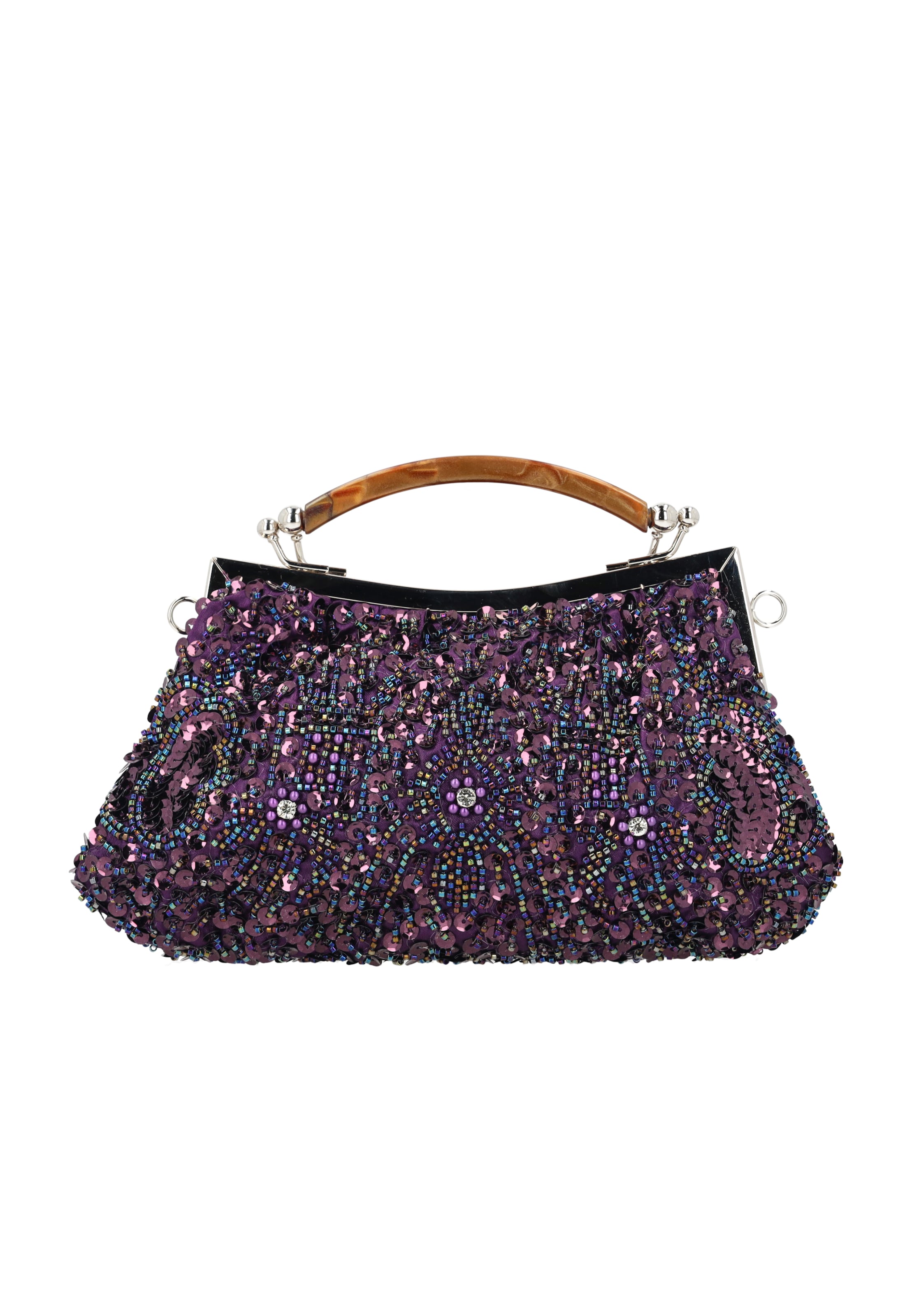 Usha Clutch in Lila: voorkant