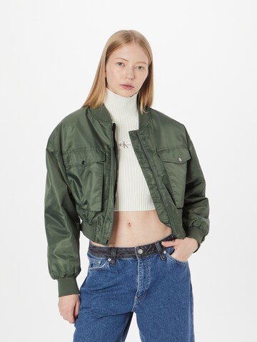 Nasty Gal Between-Season Jacket in Green: front