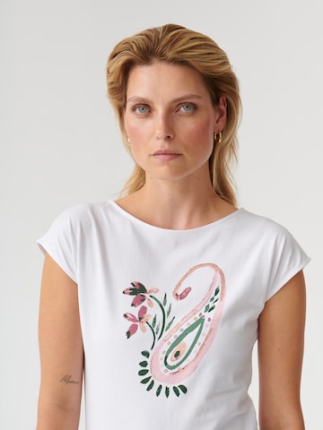 T-shirt 'AMANDA' TATUUM en blanc